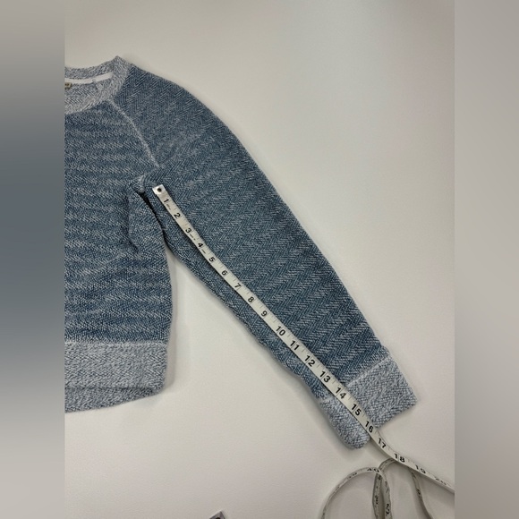 Faherty Whitewater Bells Crewneck Organic Cotton Blend Sweater Medium - Picture 8 of 12